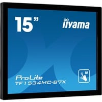 iiyama ProLite TF1534MC-B7X, LED-Monitor 38 cm (15 Zoll), schwarz, WXGA, TN, Touchscreen