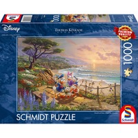 Schmidt Spiele Thomas Kinkade Studios: Disney - Donald and Daisy A Duck Day Afternoon, Puzzle 1000 Teile