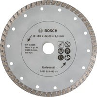 Bosch Diamanttrennscheibe Turbo, Ø 180mm Bohrung 22,23mm