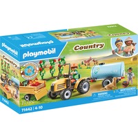 PLAYMOBIL 71442 Country Traktor mit Anhänger und Wassertank, Konstruktionsspielzeug 