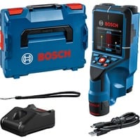Bosch Wallscanner D-tect 200 C Professional, 12Volt, Ortungsgerät blau/schwarz, Li-Ionen-Akku 2,0 Ah, in L-BOXX