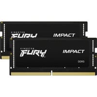 Kingston FURY SO-DIMM 32 GB DDR5-5600 (2x 16 GB) Dual-Kit, Arbeitsspeicher schwarz, KF556S40IBK2-32, Impact