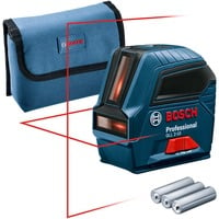 Bosch Kreuzlinienlaser GLL 2-10 Professional blau/schwarz, rote Laserlinien