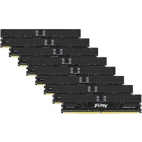 Kingston FURY DIMM 128 GB DDR5-6400 (8x 16 GB) Octa-Kit, Arbeitsspeicher schwarz, KF564R32RBK8-128, Renegade Pro, INTEL XMP