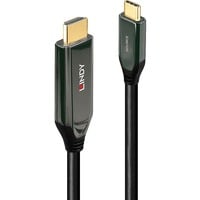 Lindy USB Adapterkabel, USB-C Stecker > HDMI 8K Stecker schwarz, 3 Meter, 8K 60Hz, + HDR