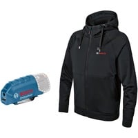 Bosch Heat+Jacket GHH 12+18V Solo Größe 2XL, Arbeitskleidung schwarz, ohne Akku und Ladegerät