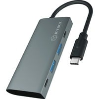 ICY BOX IB-HUB1428-C31, USB-Hub anthrazit/schwarz