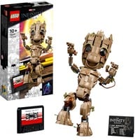 LEGO 76217 Marvel Super Heroes - Ich bin Groot, Konstruktionsspielzeug Baubare Baby Groot-Figur