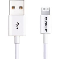 ADATA USB 2.0 Adapterkabel, USB-A Stecker > Lightning Stecker weiß, 1 Meter