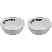 Petromax Emaille Schalen px-bowl-w 600ml, 2 Stück, Schüssel weiß, Ø 14cm