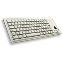 CHERRY Slim Line G84-4400, Tastatur grau, US-Layout, integr. Trackball