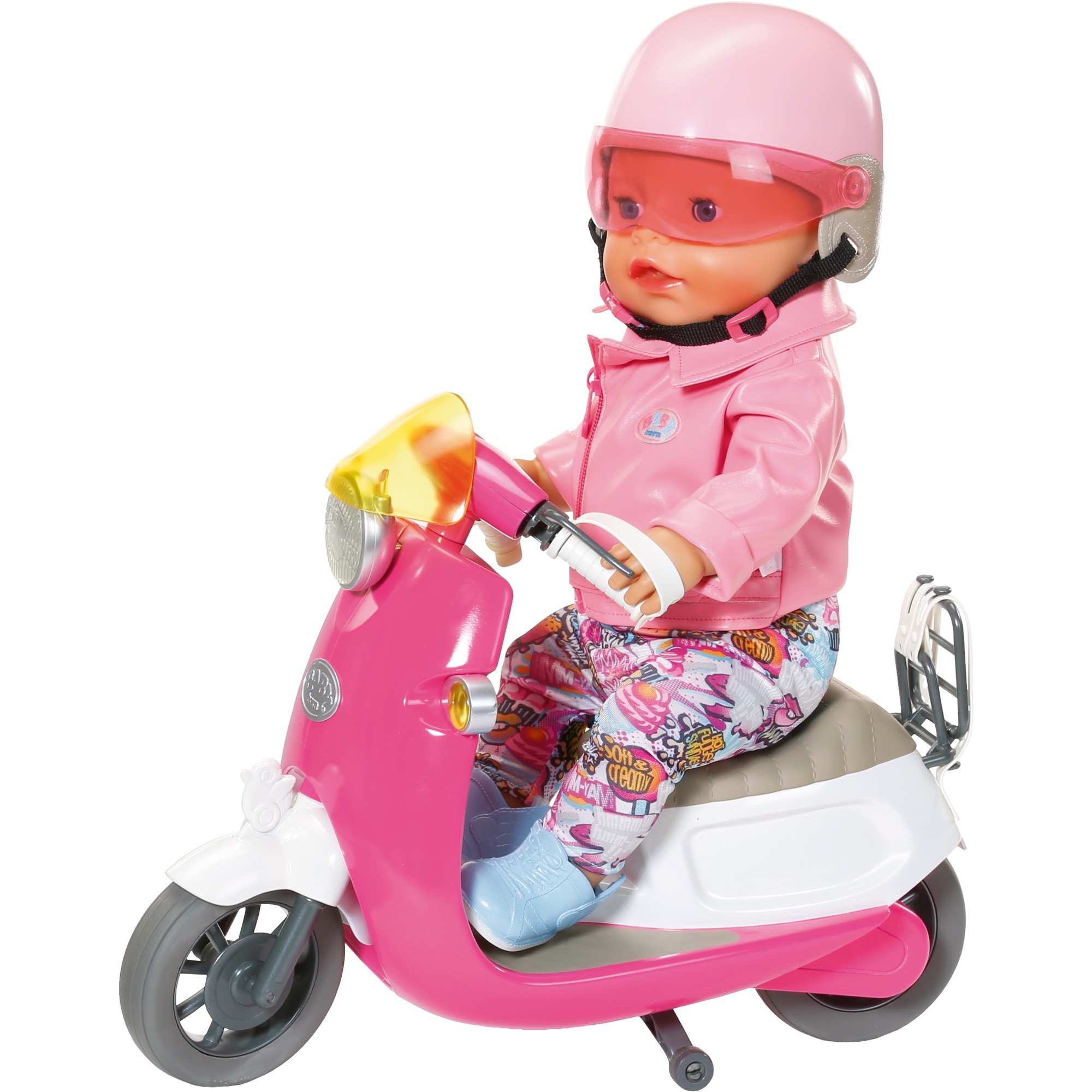 Pink Baby Born 824771 City RC Scooter