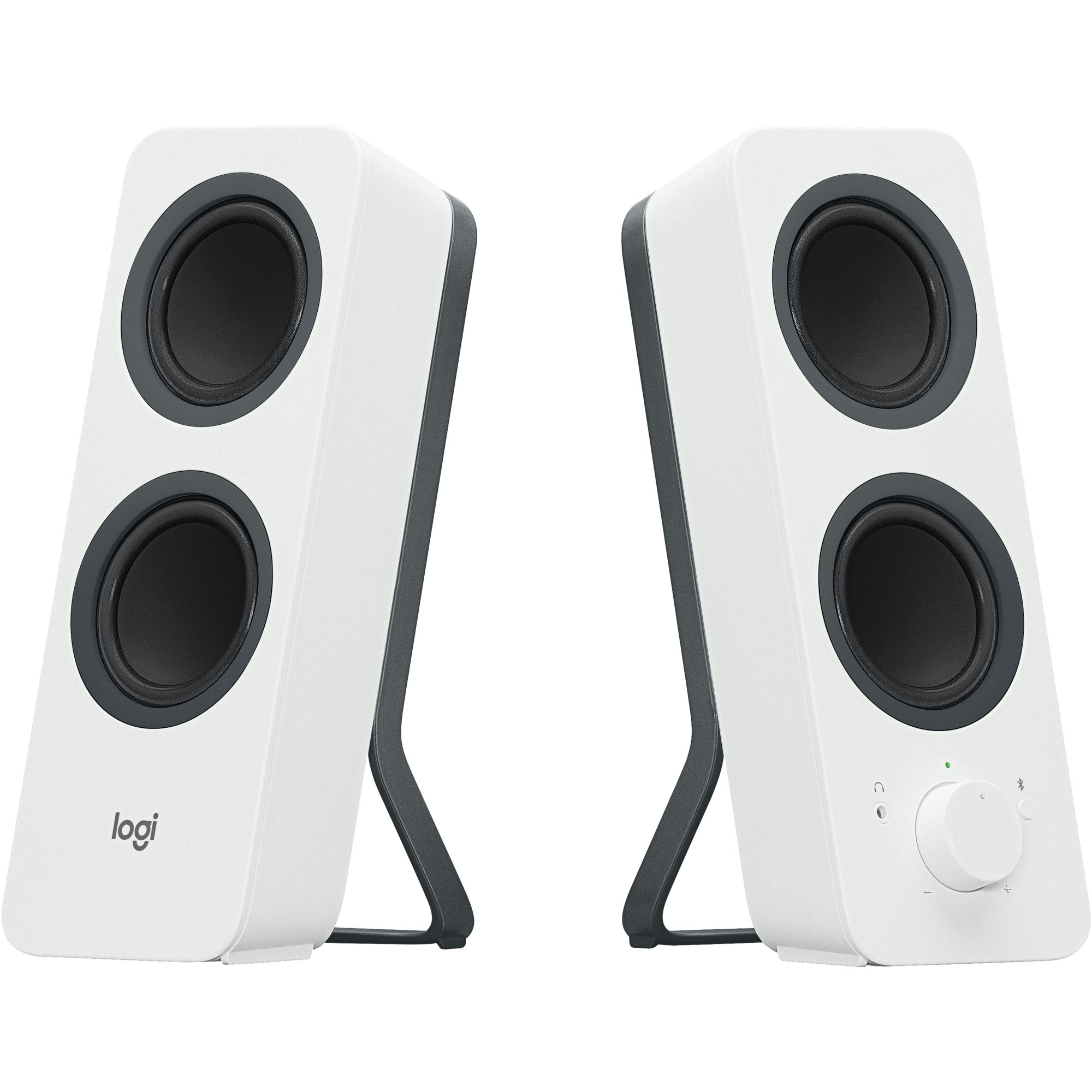 Logitech Z207 Bluetooth Computer Speakers Pc Speakers White 2 0