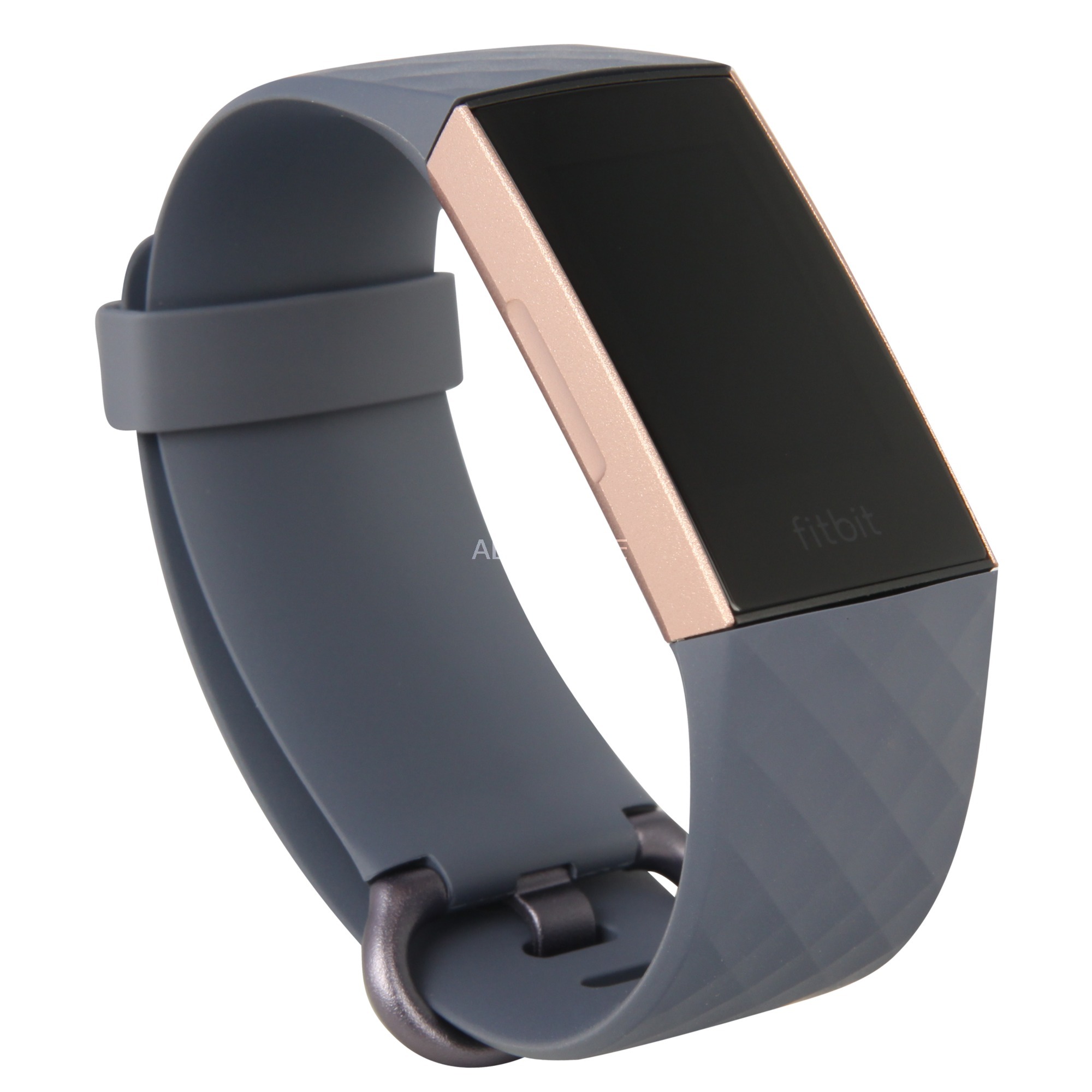 blue gray rose gold fitbit